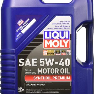 LiquiMoly 5W 40 Synthoil Premium Motor Oil 5 Liters