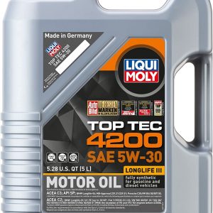 LiquiMoly Top Tec 4200 5W 30 Synthetic Motor Oil 5 Liters