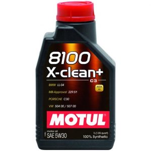 Motul 8100 X Clean Plus 5W 30 Synthetic Motor Oil 1L