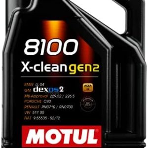 Motul Oil Full Synthetic 5W 40 8100 Xclean G2 5L