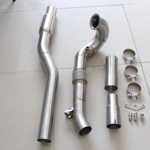 VW Golf Gti MK7 R 3.5 inch 2.0L EA888 TSI A3 S3 8V Exhaust Downpipe with 200 cell cat