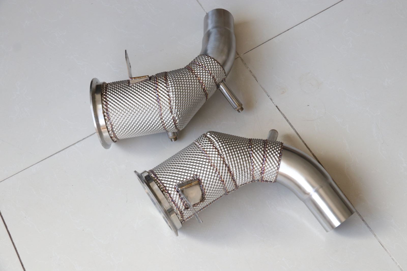 Untd. Performance 200 Cell High-Flow Downpipe W/ Shield - Porsche 911 - 991.2 3.0T H6 - Image 2