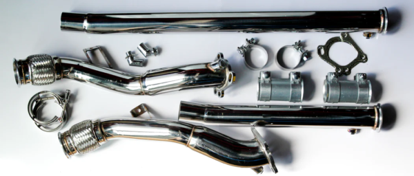 Untd. Performance 3"- 2.5" Catless Downpipes - K04/RS6 For Aud S4 B5 A6/Allroad C5 2.7L Bi Turbo