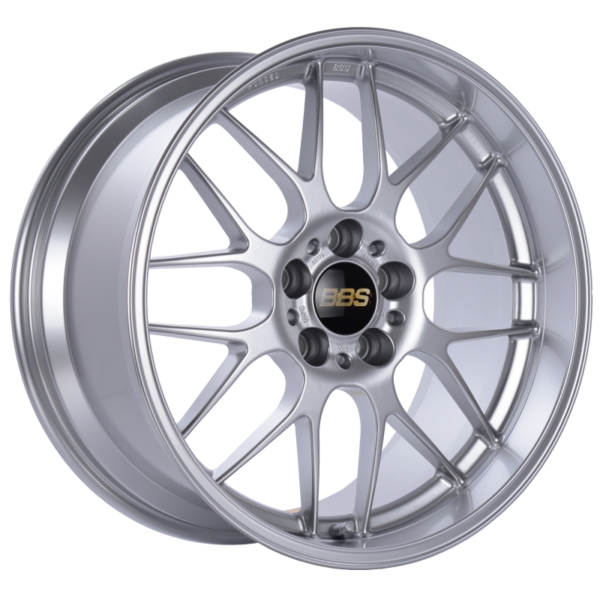 BBS RG-R 19x10 5x120 ET25 PFS Diamond Silver Wheel -82mm PFS/Clip Req