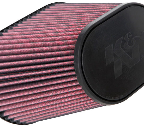K&N Universal Clamp-On Air Filter 7in x 5-3/16in Flange 10in x 6-1/4in B 6-3/4in x 4-1/2in T 8in H