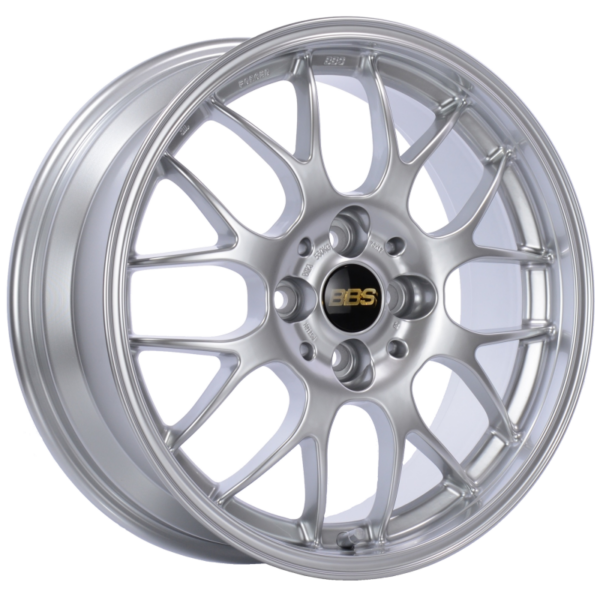 BBS RG-R 17x8 5x120 ET40 CB72.5 Diamond Silver Wheel -82mm PFS/Clip Req