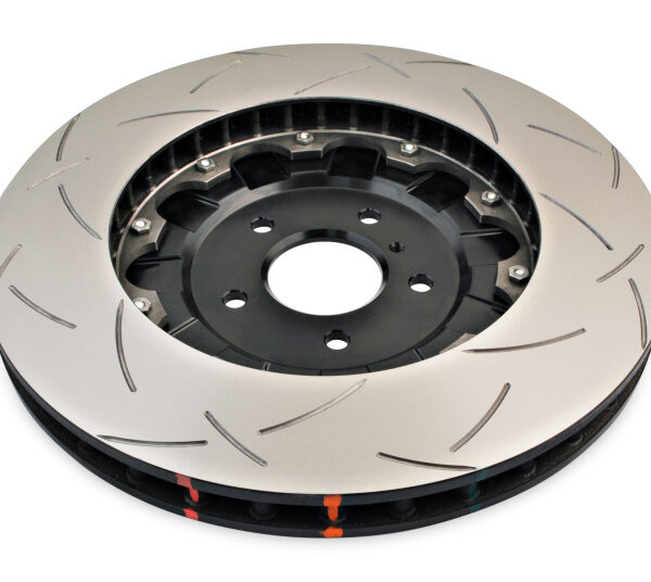 DBA 09-11 Nissan GTR R-35 Front Slotted 5000 Series 2 Piece Rotor Assembled w/ Black Hat