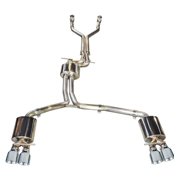 AWE Tuning Audi C7 / C7.5 S7 4.0T Touring Edition Exhaust - Polished Silver Tips