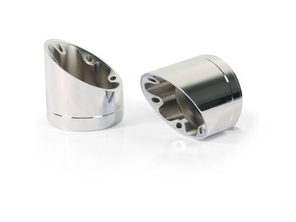 Remus 2021+ BMW R 18 (Euro 5) Slash Cut V1 End Cap - Silver (Pair)