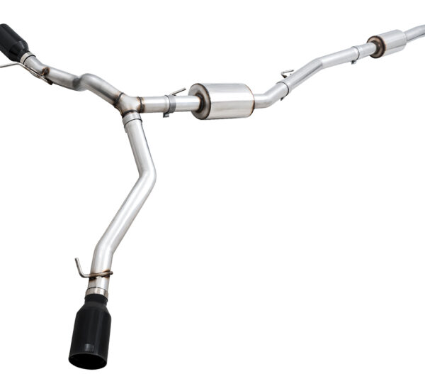 AWE Tuning 20-21 Jeep Gladiator JT 3.6L Tread Edition Cat-Back Dual Exhaust - Diamond Black Tip