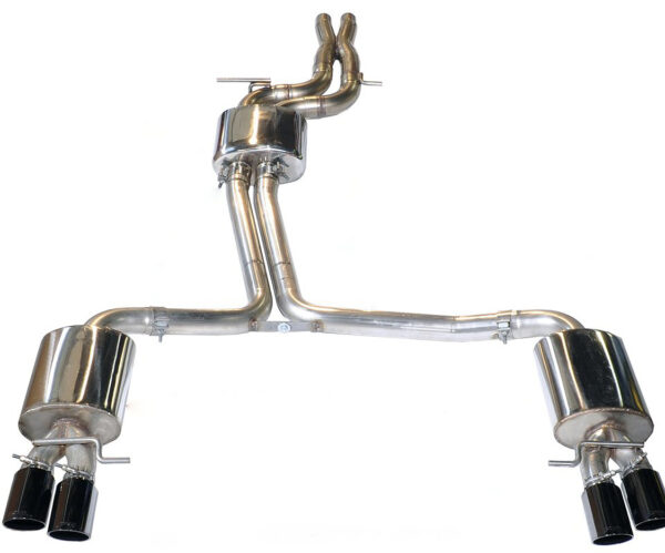 AWE Tuning Audi B8 / B8.5 S4 3.0T Touring Edition Exhaust - Diamond Black Tips (90mm)