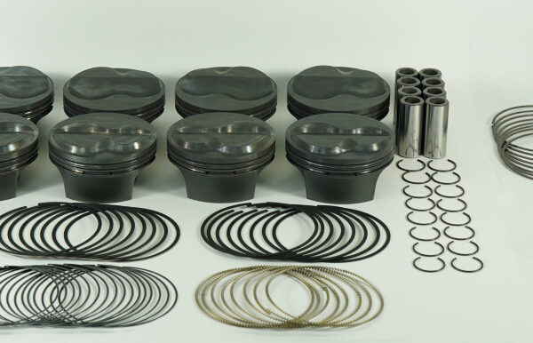 Mahle MS Piston Set Chevy Small Block 440ci 4.185in Bore 4.00Stk 6.0in Rod .927 Pin 6.0cc Set of 8