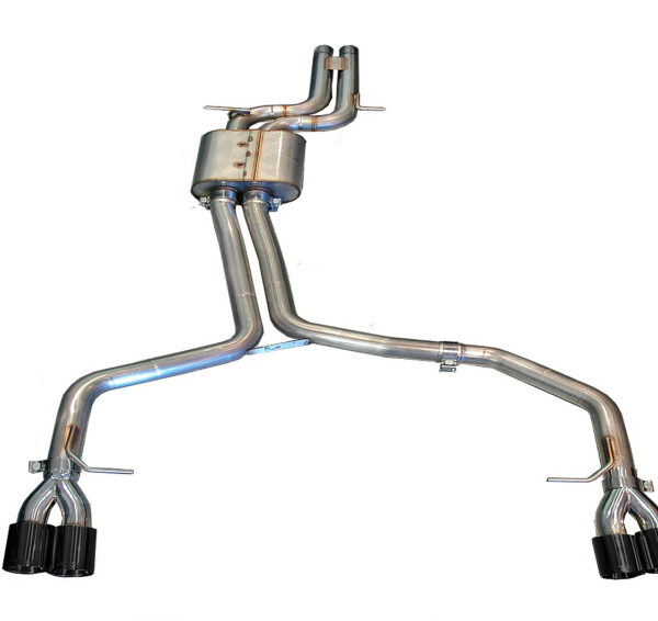 AWE Tuning Audi B8 S5 4.2L Track Edition Exhaust System - Polished Silver Tips