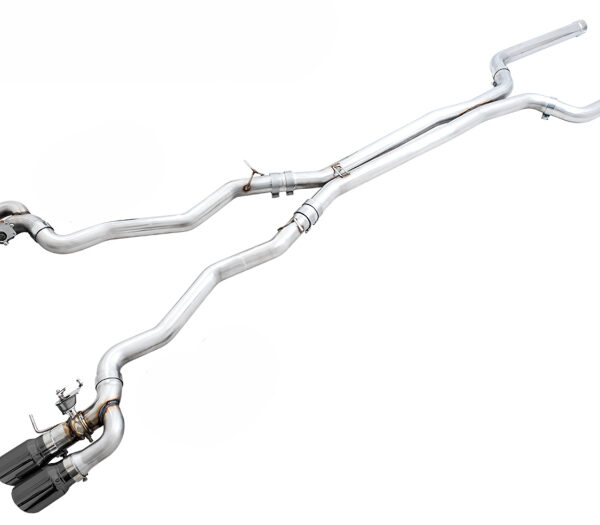 AWE Tuning 18-19 BMW F90 M5 SwitchPatch Cat-Back Exhaust- Black Diamond Tips