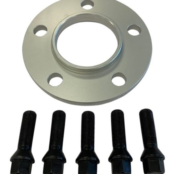 BBS 5mm Spacer Kit BMW 5x120 CB 72.5 - 14x1.25 Bolts (1 Spacer & 5 Black Lug Bolts)