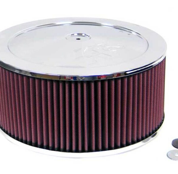 K&N Round Air Filter Assembly 7-5/16in Flange 11in Diameter 6in Height