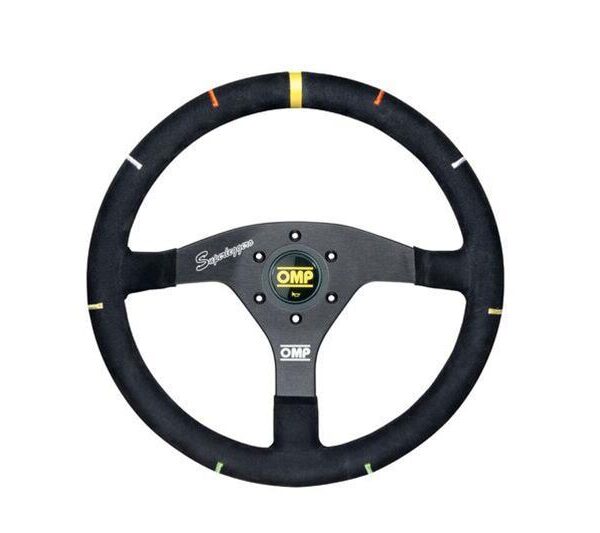 OMP Recce Series Steering Wheel 350 mm - Black/White