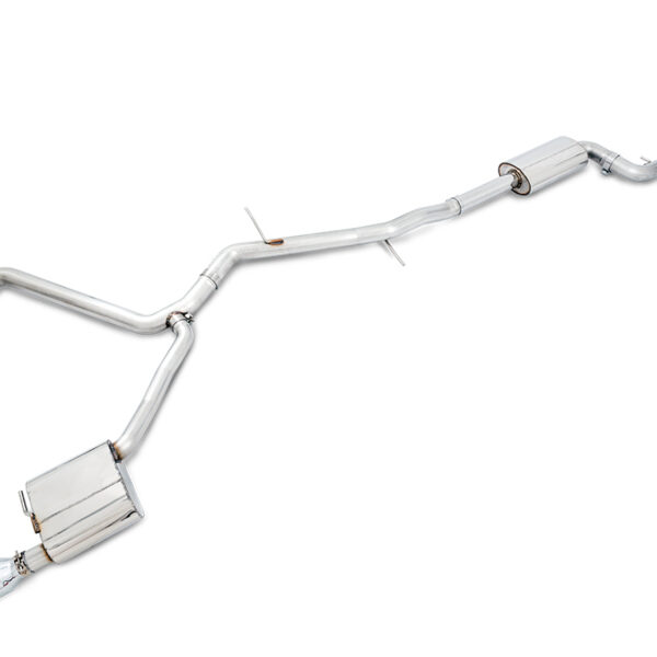 AWE Tuning Audi B9 A4 SwitchPath Exhaust Dual Outlet - Chrome Silver Tips (Includes DP and Remote)