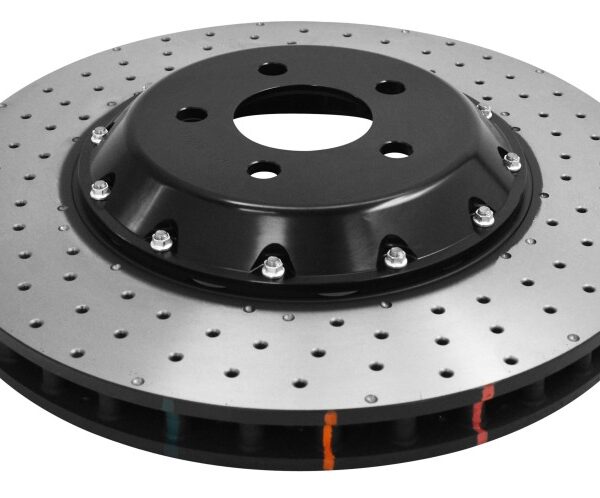 DBA 15-20 Ford Mustang GT Perf Package (380mm Front Rotor) Front 5000 Series Drilled Rotor w/Blk Hat