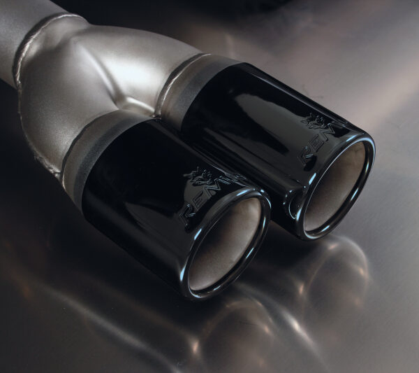 Remus 2012 BMW 3 Series F30/F31 2.0L (N20B20B) 76mm Black Chrome Tail Pipe Set