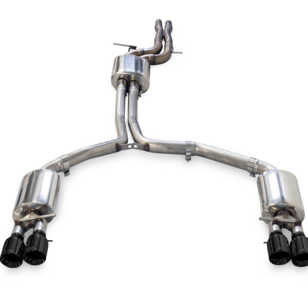 AWE Tuning Audi C7 A7 3.0T Touring Edition Exhaust - Quad Outlet Diamond Black Tips