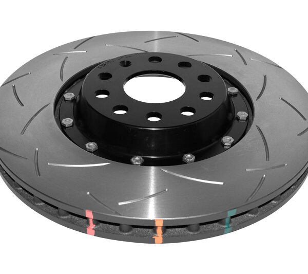 DBA 12-13 Volkswagen Golf R Front 5000 Series Slotted Rotor w/Black Hat