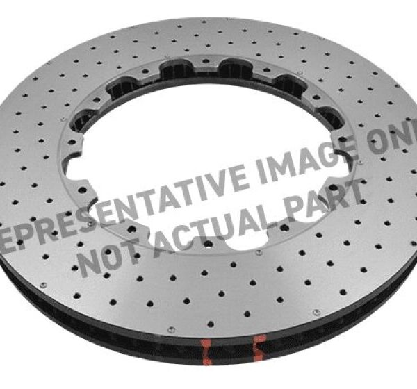 DBA 2015 Nissan GT-R Front Left 5000 Series Drilled Ring w/NAS Nuts