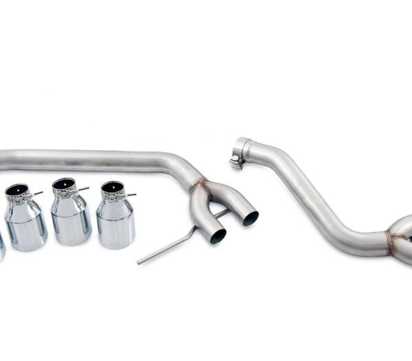 AWE Tuning Porsche Macan Track Edition Exhaust System - Chrome Silver 102mm Tips