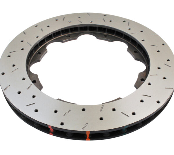 DBA 09-24 Nissan GTR Rear 5000 Series Drilled & Slotted Ring