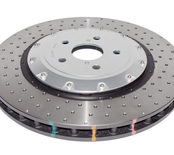 DBA 16-20 Lexus GS F Front 5000 Series Cross Drilled Rotor w/Silver Hat