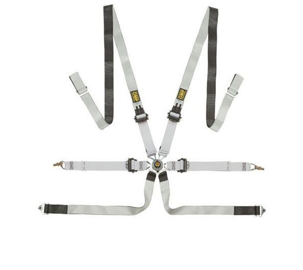 OMP Safety Harness One-D 2In Pull Down - Black/White (Fia 8853-2016)