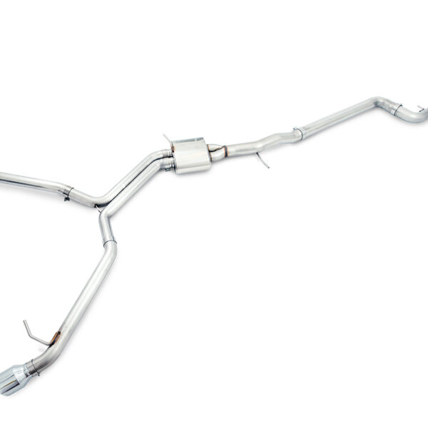 AWE Tuning Audi B9 A5 Track Edition Exhaust Dual Outlet - Chrome Silver Tips (Includes DP)