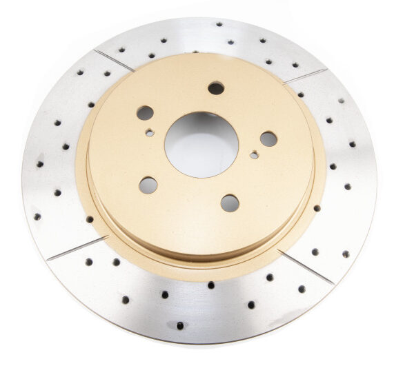 DBA 04-06 Lexus RX330 Front Drilled & Slotted Street Series Rotor