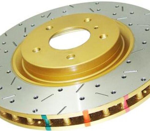 DBA 14-18 Volkswagen GTI (w/Performance Pkg) Front 4000 Series Drilled & Slotted Rotor