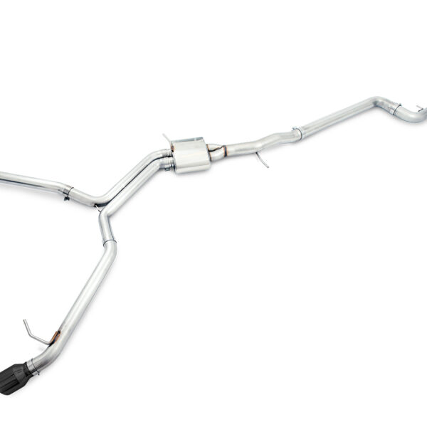 AWE Tuning Audi B9 A4 Track Edition Exhaust Dual Outlet - Diamond Black Tips (Includes DP)