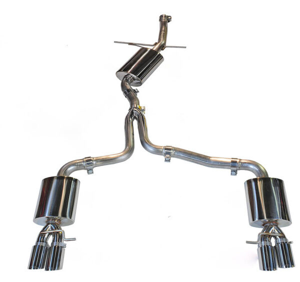 AWE Tuning Audi B8 A5 2.0T Touring Edition Exhaust - Quad Outlet Diamond Black Tips