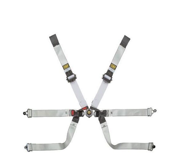 OMP Safety Harness One-D 2In Formula - Black/White (Fia 8853-2016)