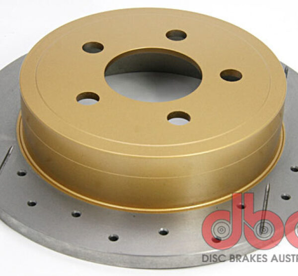 DBA 03-07 Jeep Liberty Rear Street Drilled & Slotted Rotor