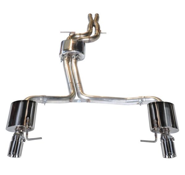 AWE Tuning Audi C7 A7 3.0T Touring Edition Exhaust - Dual Outlet Chrome Silver Tips