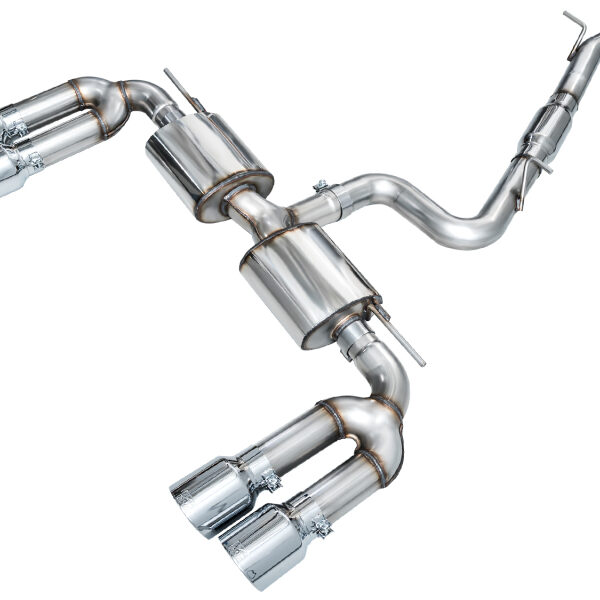 AWE 22-24 Audi 8Y S3 Touring Edition Exhaust - Chrome Silver Tips