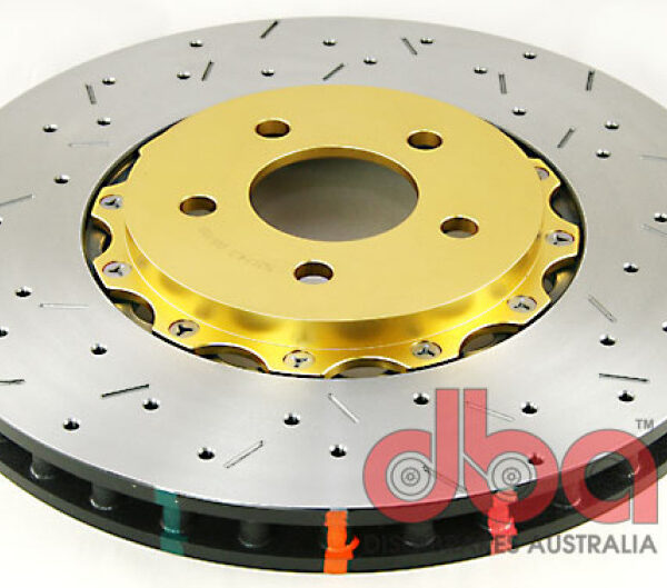 DBA 05-10 Mustang GT V8 Shelby Edition Front Drilled & Slotted 5000 Series 2 Piece Rotor Assembled w