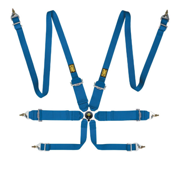 OMP First 3/2 Racing Harness Blue