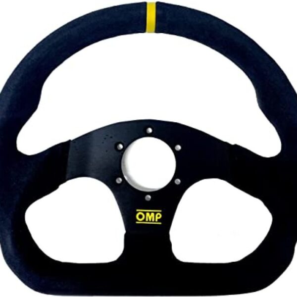 OMP Superquadro Steering Wheel - Small Spokes - Suede (Black)