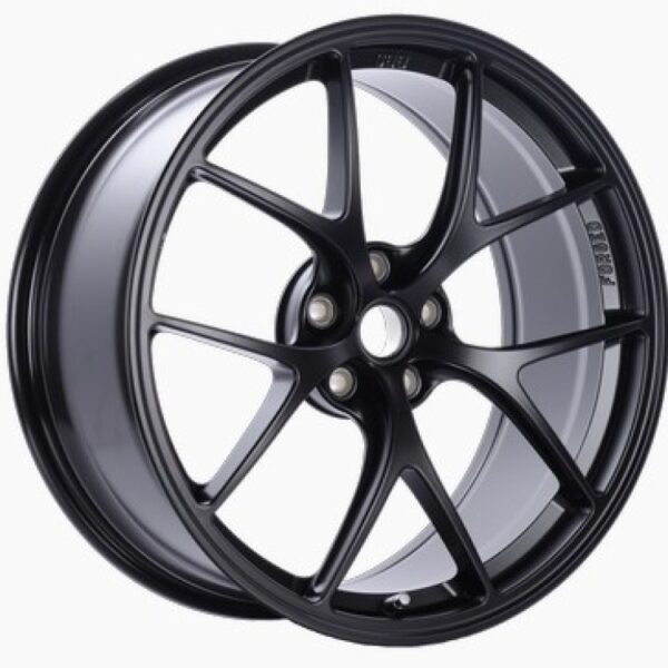 BBS FI 20x8.75 5x114.3 ET44 CB67 Black Satin Wheel -82mm PFS/Clip Req