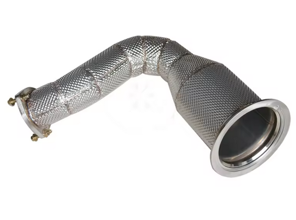Untd. Performance Catless Downpipe W/ Heat Shield - Porsche Cayenne 3.0T 9YA 2017-2020