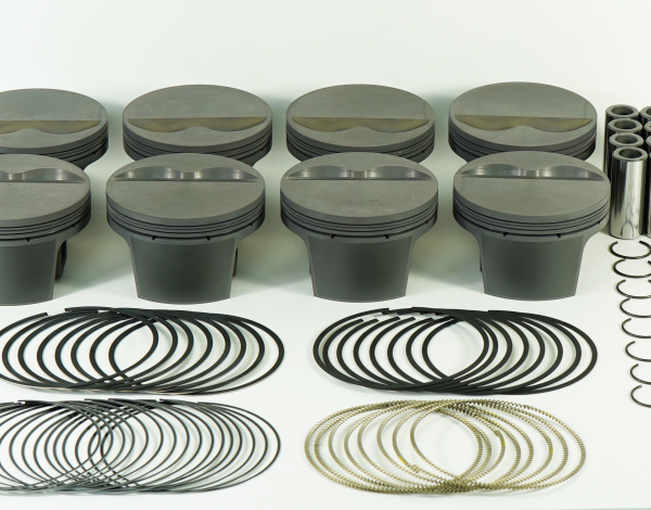 Mahle MS Piston Set 351ci Chevy SB 4.005in Bore 3.48/3.5in Stroke 6.00in Rod 0.927 Pin -5.0cc 10.3CR