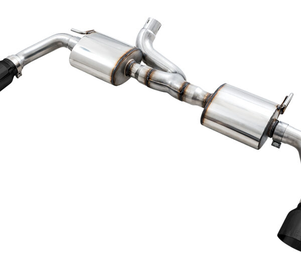 AWE Tuning 07-18 Jeep Wrangler JK/JKU 3.6L Tread Edition Axle-Back Dual Exhaust - Diamond Black Tips