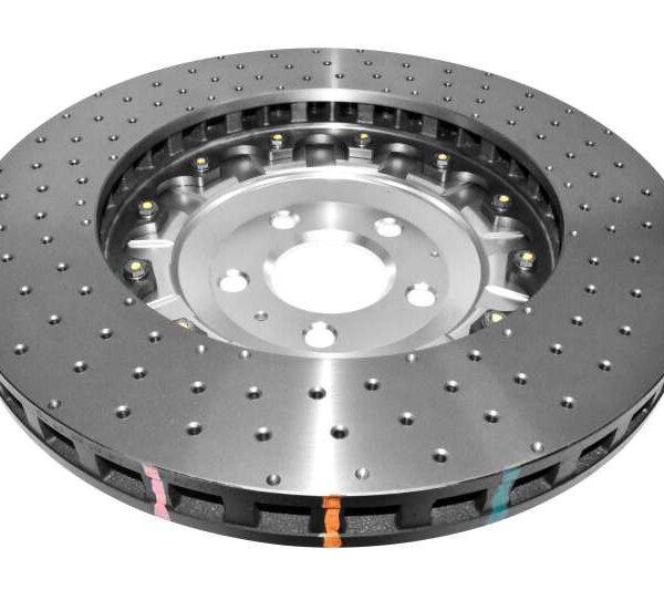 DBA 07-11 Audi S6 Front 5000 Series Drilled Rotor w/Black Hat