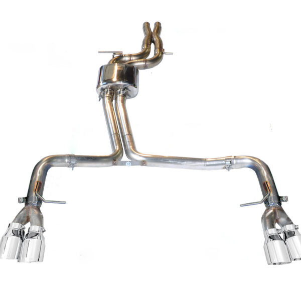 AWE Tuning Audi B8.5 S4 3.0T Track Edition Exhaust - Chrome Silver Tips (102mm)