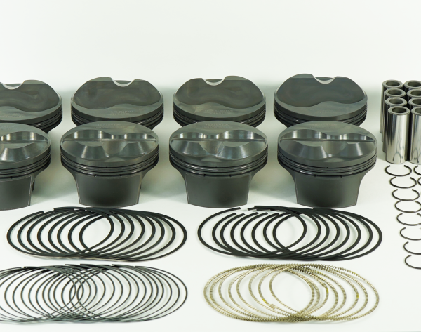 Mahle MS Piston Set Chevy SB 403ci 4.135in Bore 3.5/3.75 Stroke 6.125/6 Rod .927 HD Pin 9cc 13.9CR